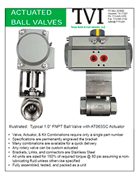 Actuated Ball Valves Document