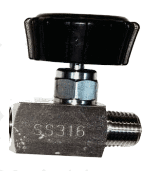Stainless Steel Mini Valves with PEEK™ Seats - 1/4" NPT Male to Female