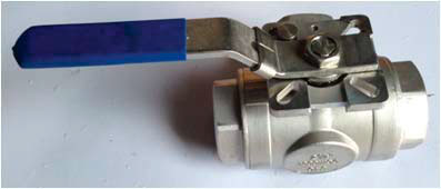 3-Way 1000lb Stainless Steel Ball Valve