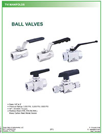 TVI Ball Valves Brochure