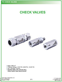 TVI Check Valves Brochure