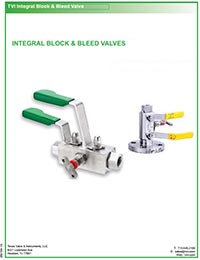 Integral Block & Bleed Valves Brochure