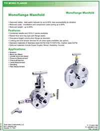 Monoflange Manifold Brochure