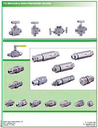 TVI Medium High Pressure Valves