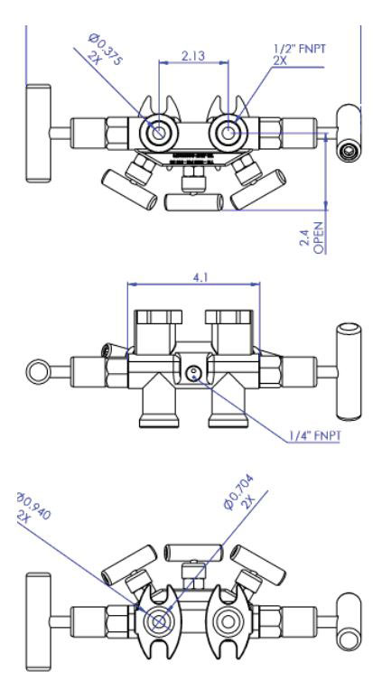 TM-JM37 Series Flange x Pipe Dimensions